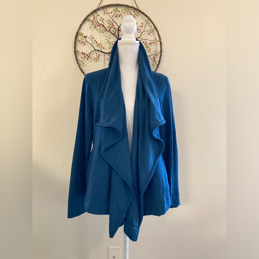 Angels Blue Open Front Cardigan Soft Size Large